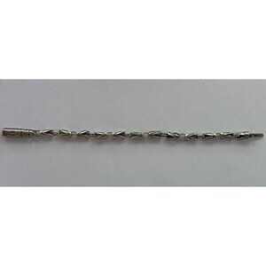 Size 7 Unbranded 925 Sterling Silver Slide Closure Bracelet w/Chinese Characters